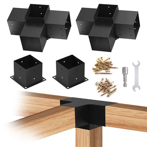 metal brackets for 6x6 posts|6x6 post brackets home depot.